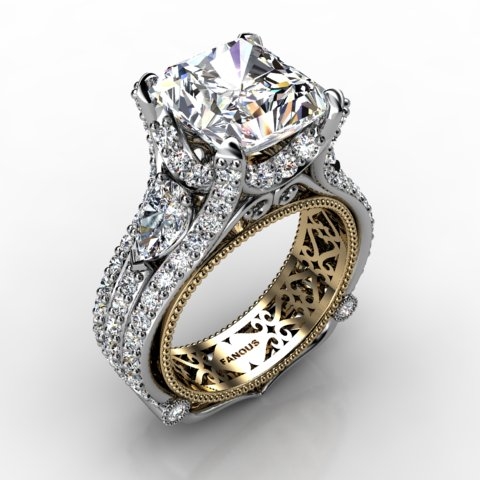 18k White Gold Engagement Ring 2.448ct - 1003085-18kw